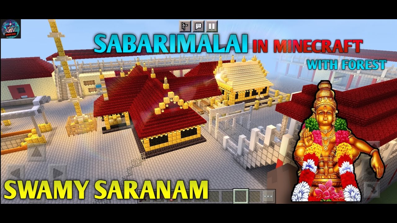 ✨️Sabarimalai In Minecraft✨️ with real forest and animals💥✨️😍🥰🤩
