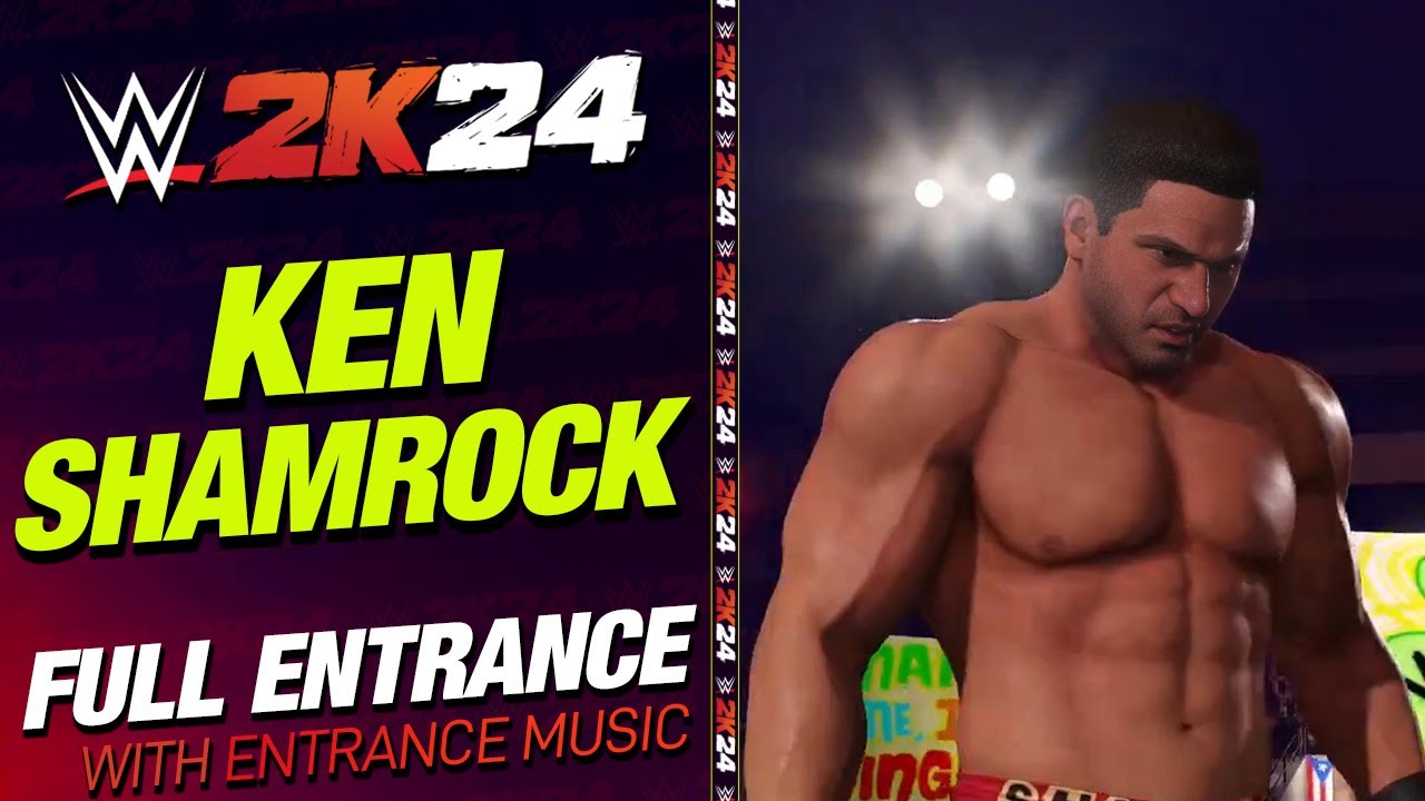 Выход Кена Шэмрока в WWE 2K24 - #WWE2K24 Выход Кена Шэмрока под музыкальную тему