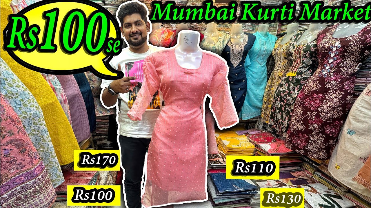 Bandra Kurti Market Starting Rs100 | Ghas Bazaar कुर्ती मार्केट | kurti Wholesale Market Mumbai |