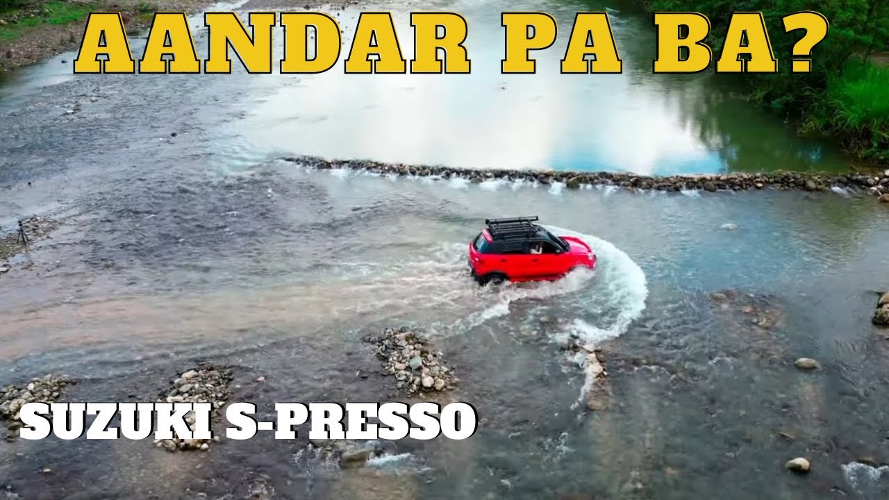 RIVER CROSSING WITH SUZUKI S-PRESSO #suzukispresso #carcamping #rivercrossing