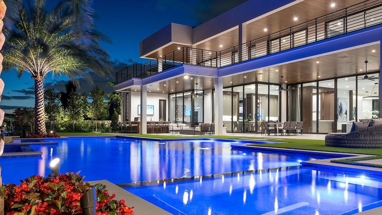 $35,000,000! BRAND NEW Waterfront Mansion in Boca Raton with exceptional design and construction