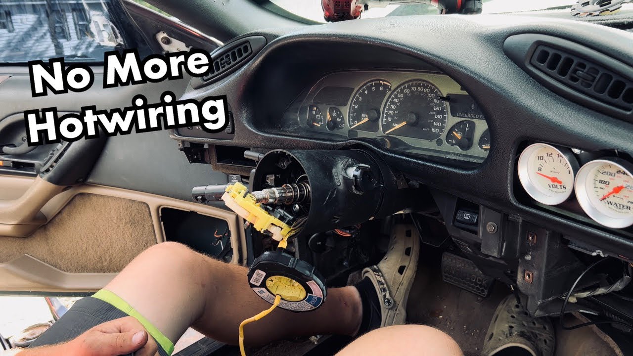 Installing a new Ignition Switch on our Salvage Z28 Camaro 1995
