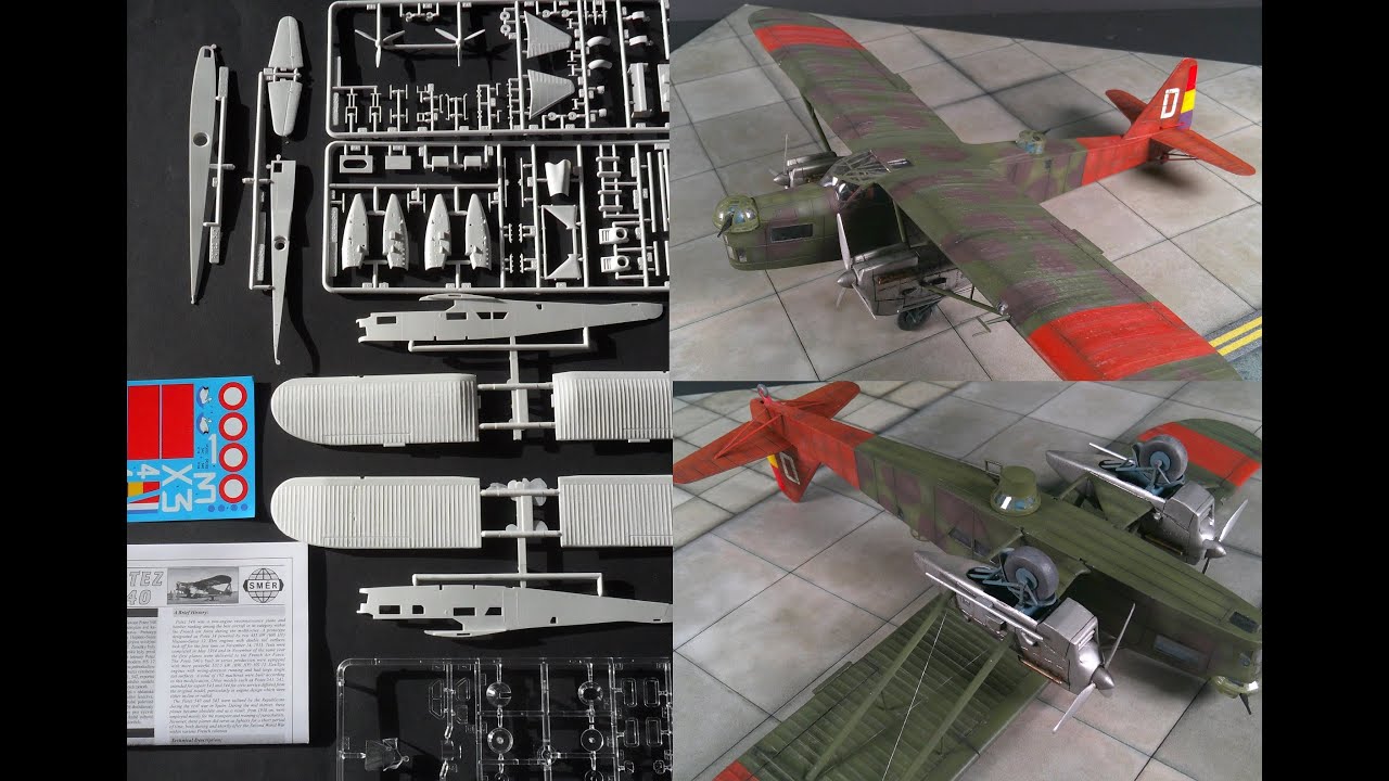 Potez 540 1/72 SMER (UPDATED) unboxing and build.