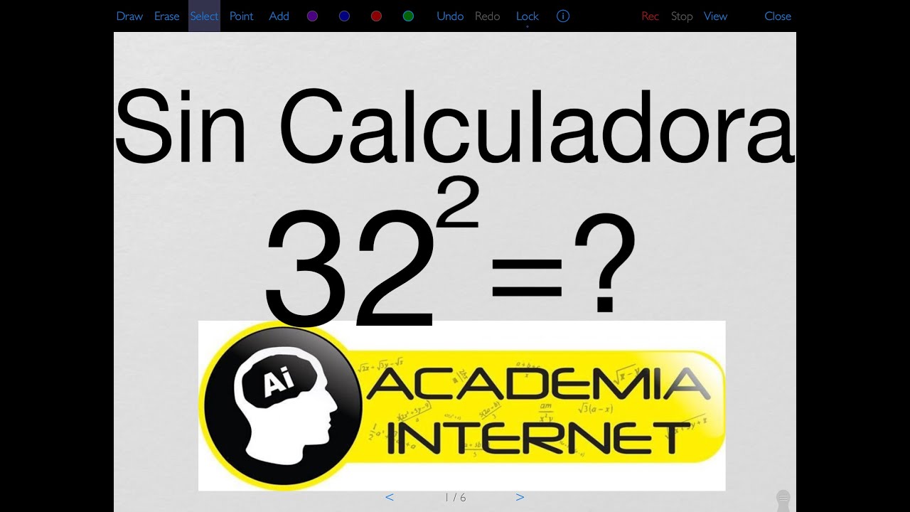 Cuadrado de un número de dos cifras sin calculadora