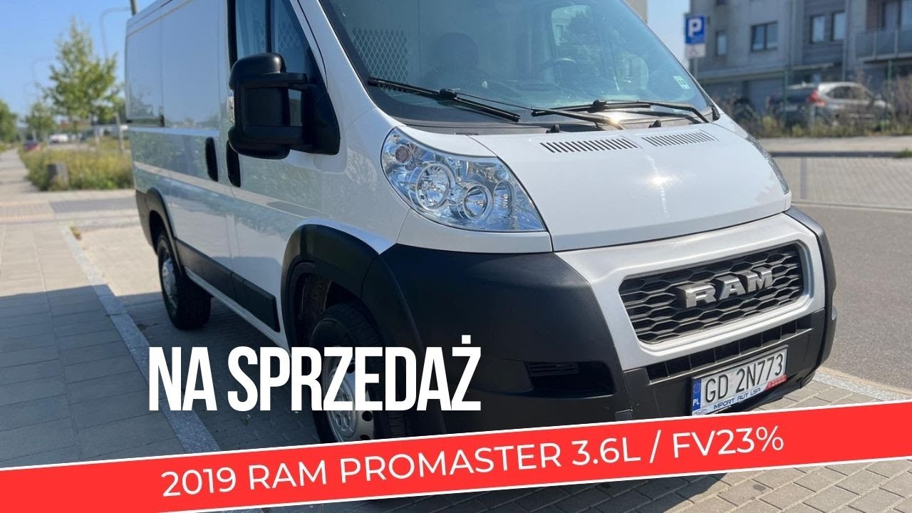 SPRZEDAMY 2019 Ram Promaster 3.6L V6 285KM z przebiegiem 129.900km / automat / Van