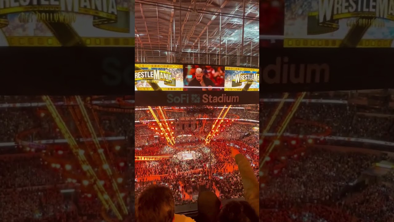 Roman Reigns pins Cody Rhodes live crowd reaction Wrestlemania 39 #wrestlemania #wwe #romanreigns