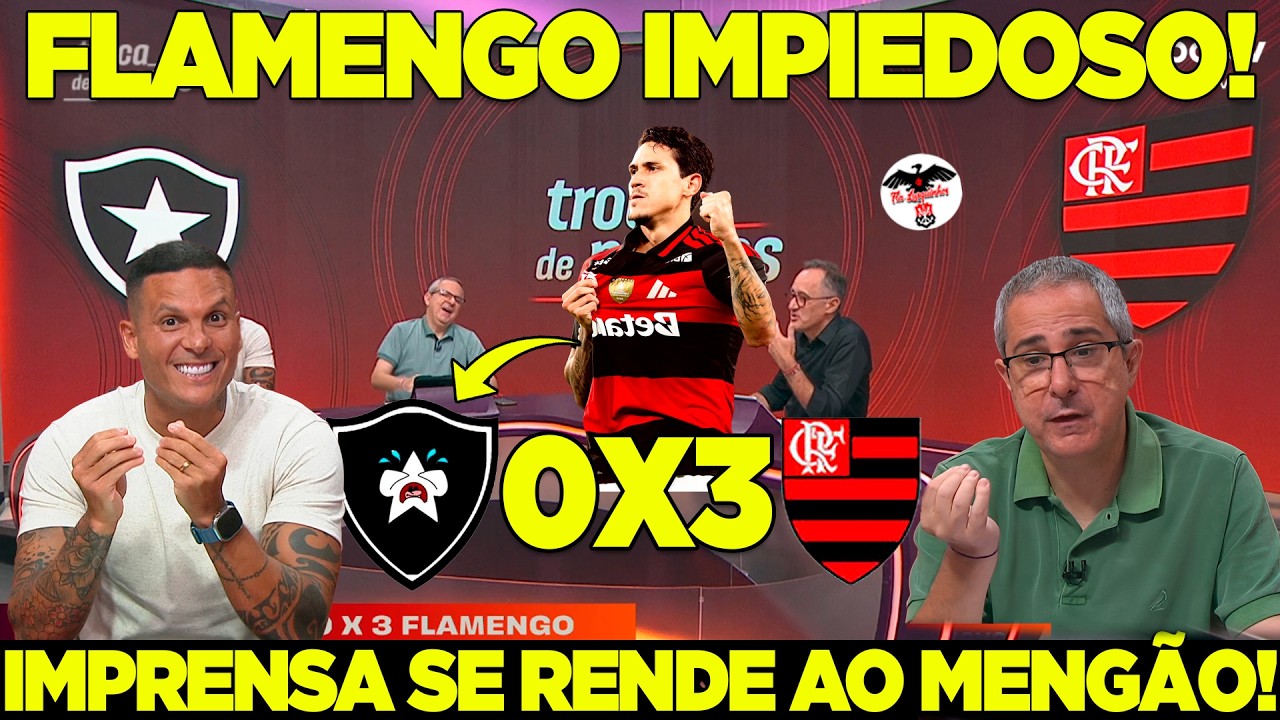 CHUPA SECADORES! BOTAFOGO 0X3 FLAMENGO NO NILTON SANTOS! MENGÃO SOBE NA TABELA DO BRASILEIRÃO