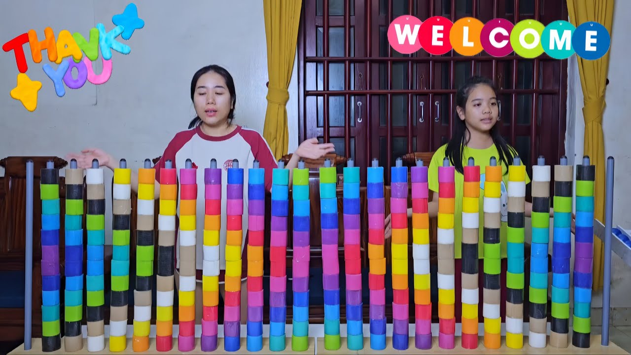 💕💕💕 Family Game | Color Roll Puzzle Challenge, Who's Faster ☆ Level 07