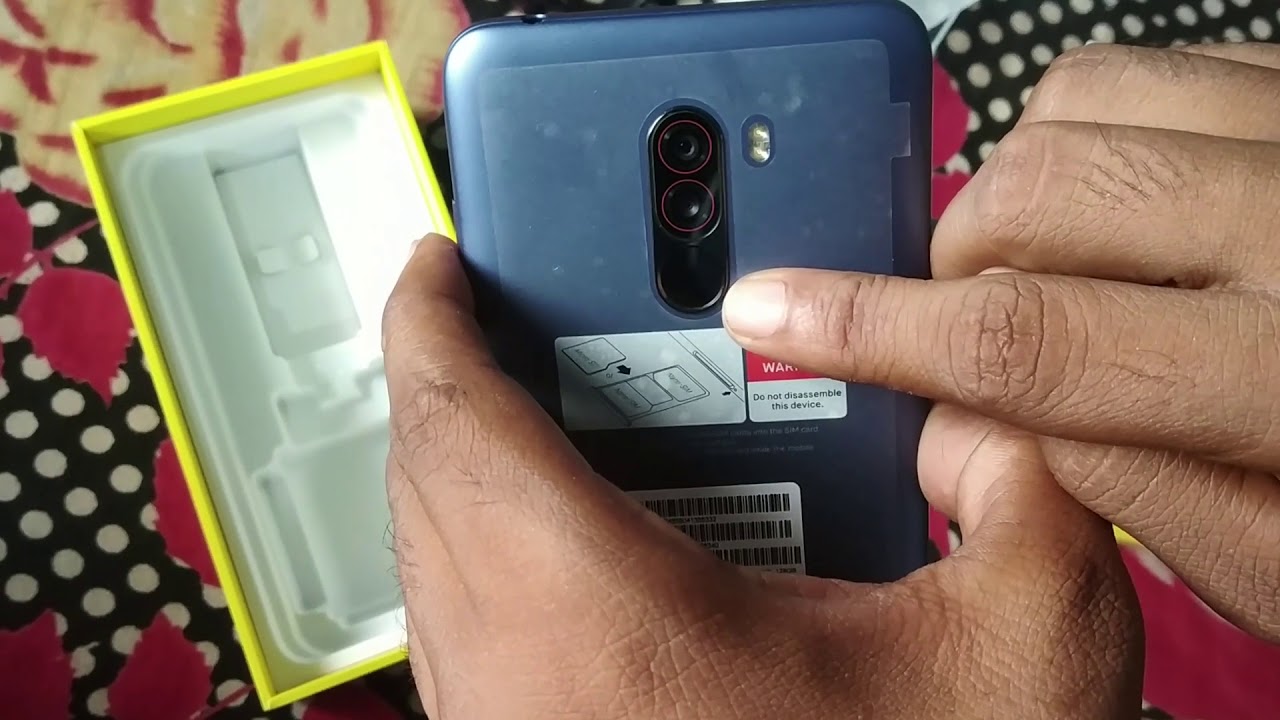 POCO F1 Steel Blue 128GB ROM 6GB RAM  Unboxing and Detailed review