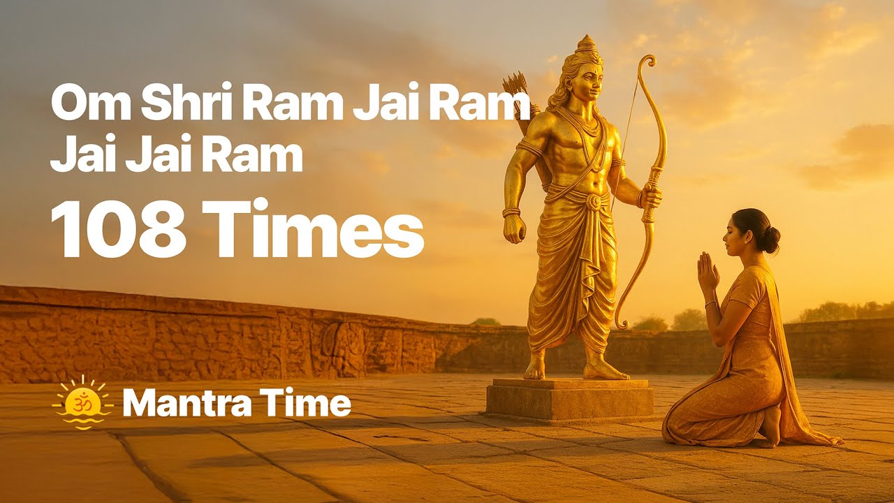 Om Shri Ram Jai Ram Jai Jai Ram | 108 Times Chanting | Powerful Rama Mantra for Peace and Devotion
