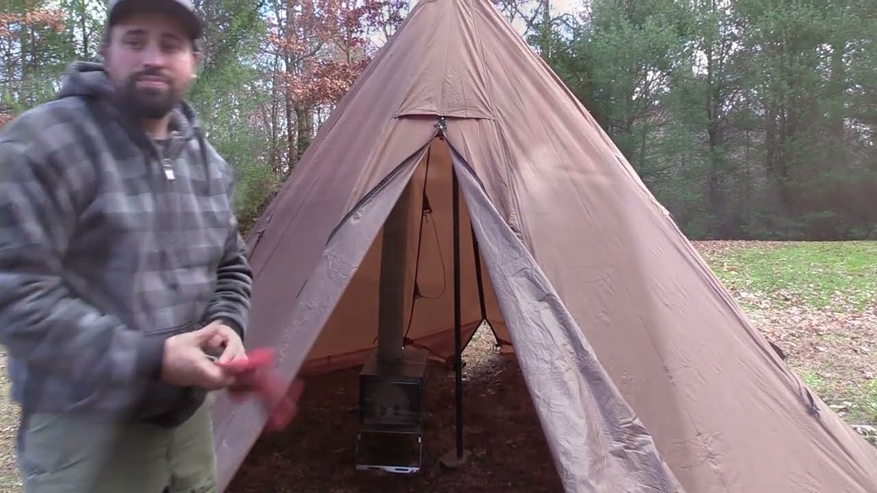 One Tigris Rock Fortress Hot Tent Unboxing and Set Up