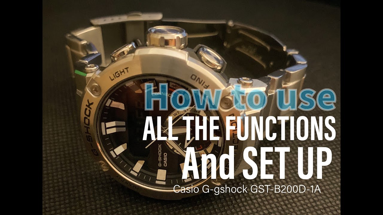 Casio G-shock GST-B200D-1A review & tutorial on how to set up all the functions | Emer Roldan