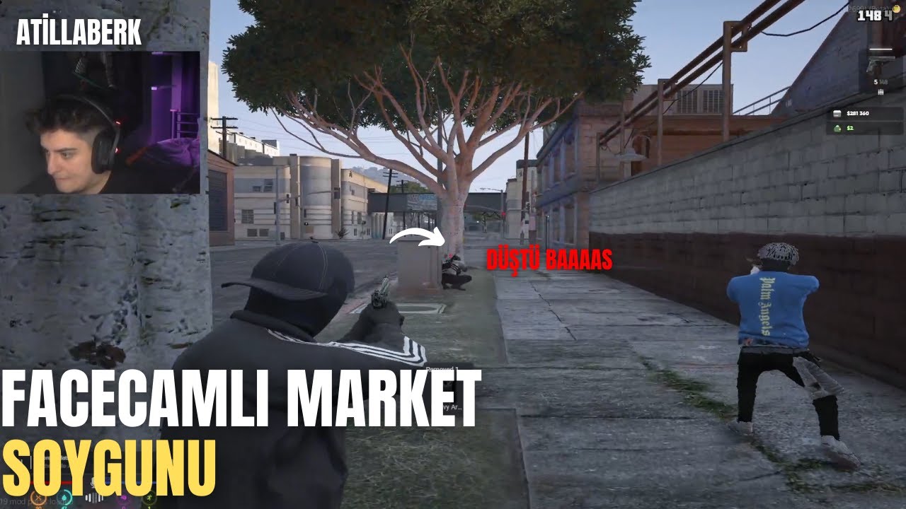 Atillaberk - Facecam'le Çatışmalı Market Soygunu! | borp