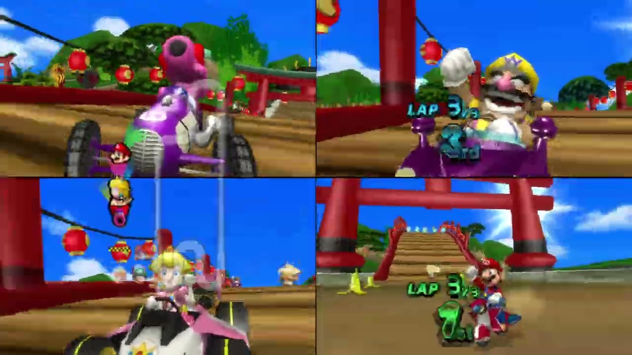 Mario Kart Wii Custom Tracks (Wiimms) ✦ 4 Players #669 (3 Tracks) 150cc