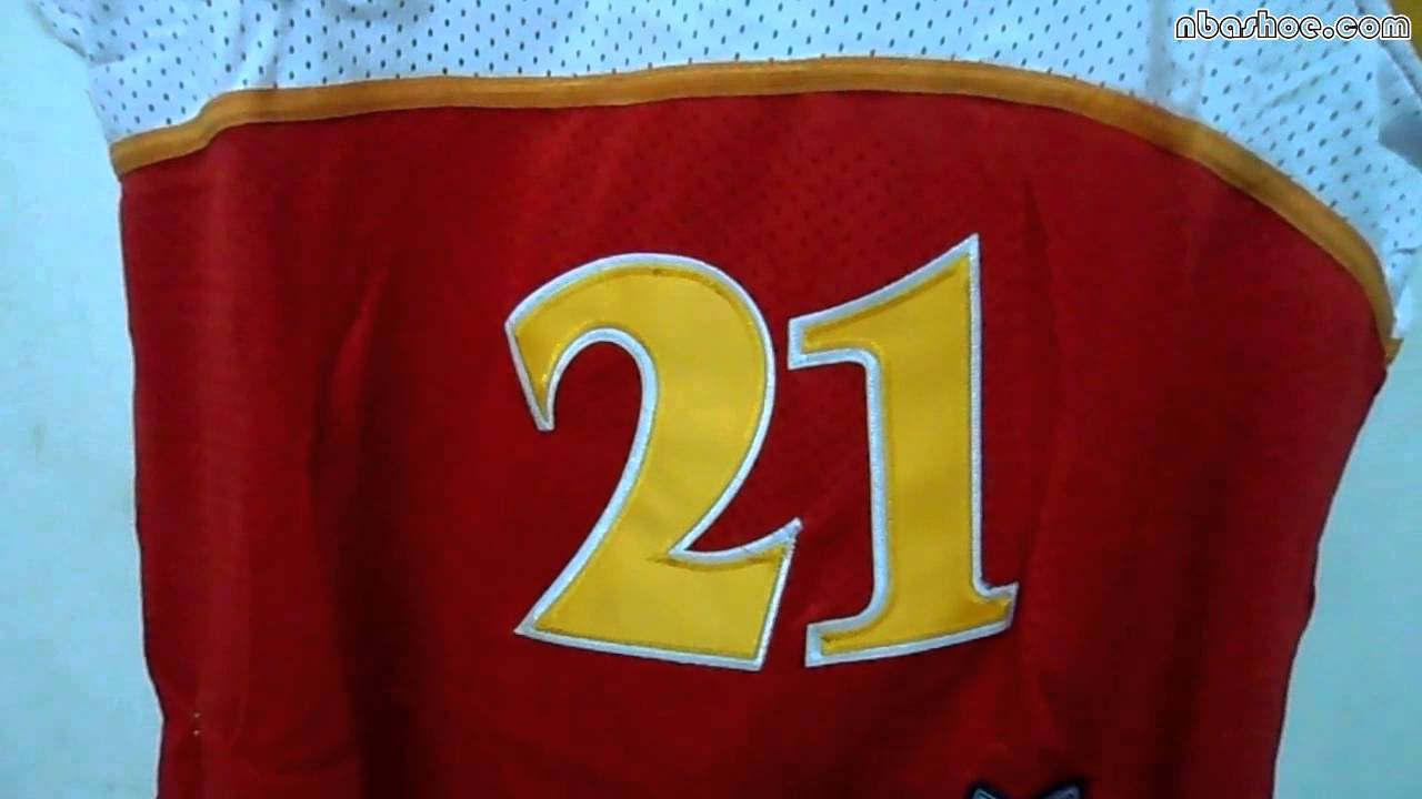 Adidas Atlanta Hawks #21 Dominique Wilkins 1986-87 Jersey at NBASHOE