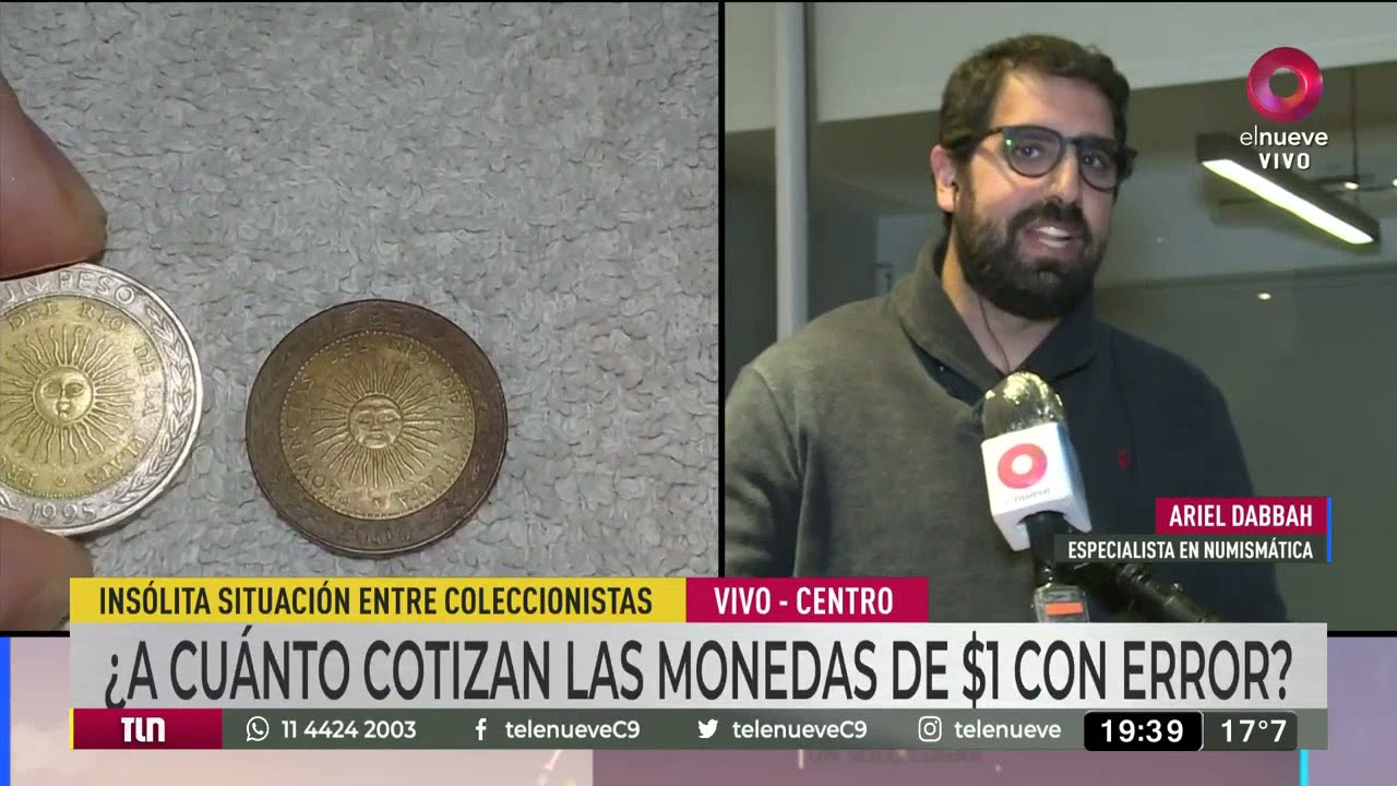 Furor por las monedas de $1 peso con error ortográfico