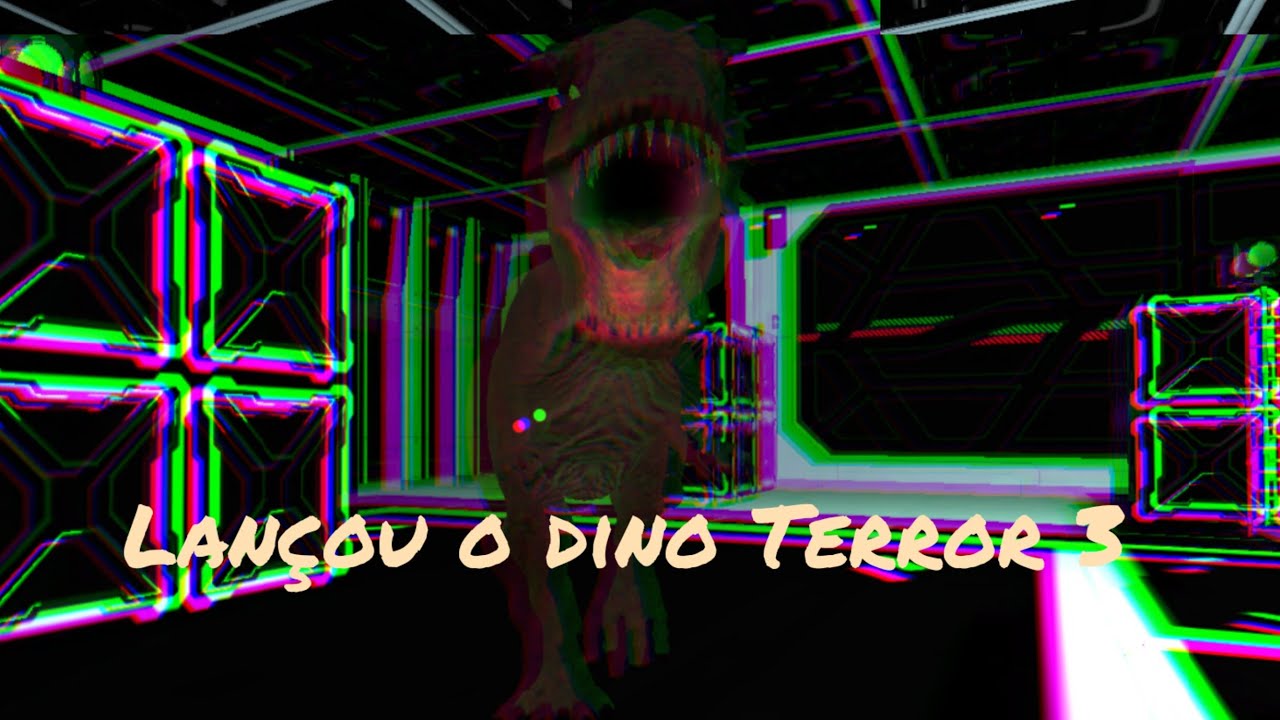 lançou o dino Terror 3 finalmente. Jogando Dino Terror 3 com o t-rex.