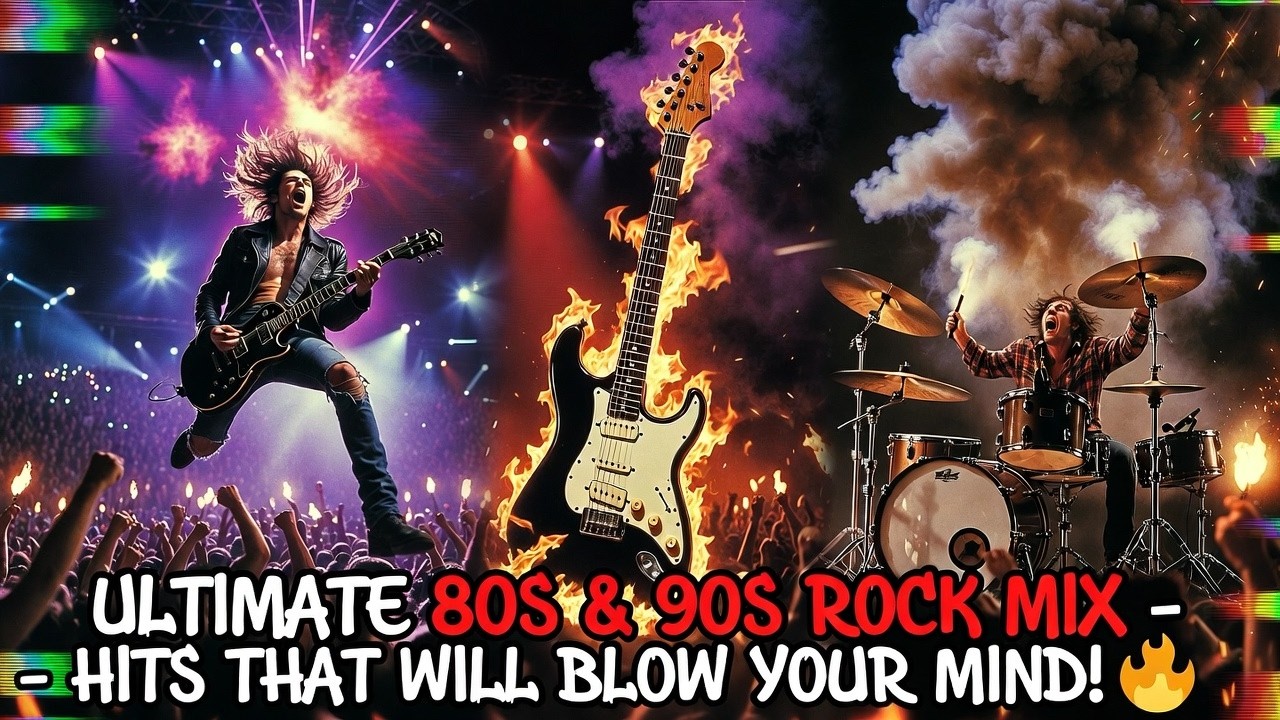 Epic 80s & 90s Rock Rewind Riot: Relive the Glory Days of Headbanging Anthems