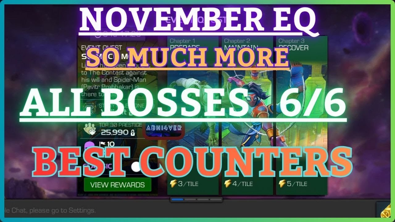MCOC | All Bosses Solo (6/6) | NOVEMBER EQ 2025 | Best Counters | SO MUCH MORE |
