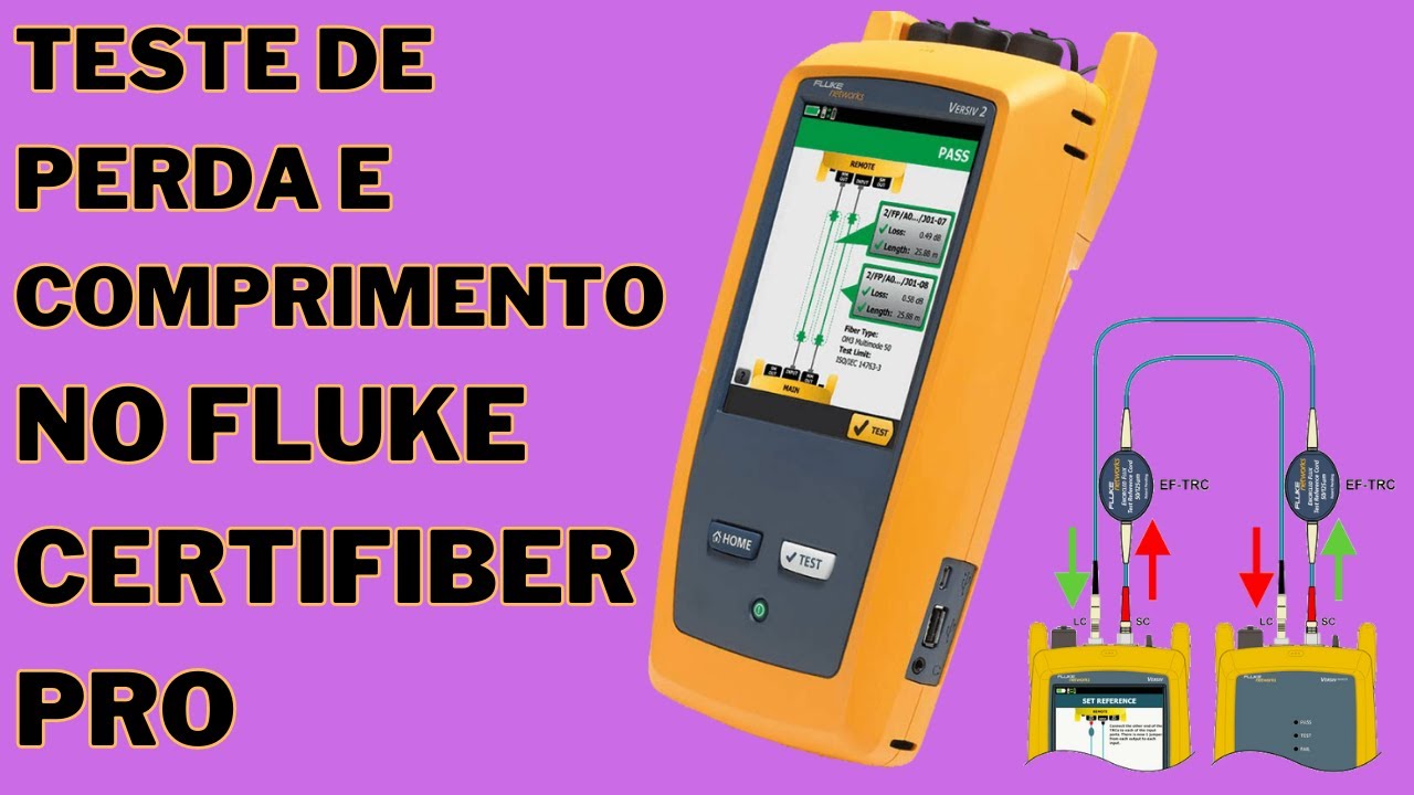 Fazendo um teste de Perda e Comprimento CertiFiber Pro | Fluke Versiv