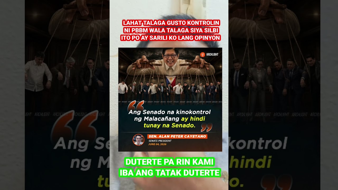 Senate president Allan Peter Cayetano pinalagan si President Ferdinand Marcos Jr.