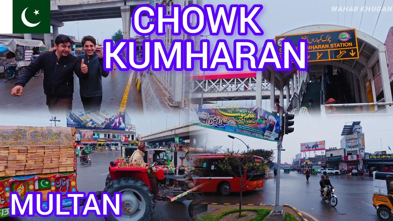 MULTAN CITY | WALKING | CHOWK KUMHARAN WALA | RAINY DAY 🌧 | NATURAL SOUNDS