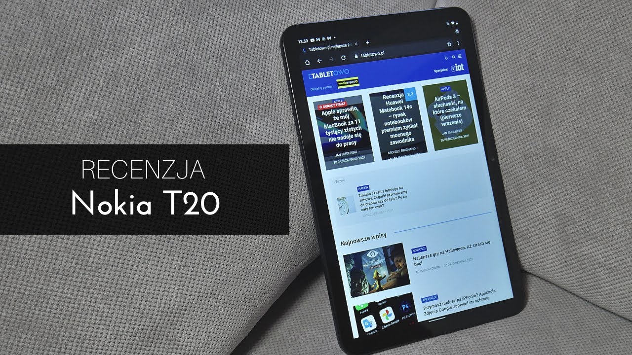 Recenzja tabletu Nokia T20 - test Tabletowo.pl