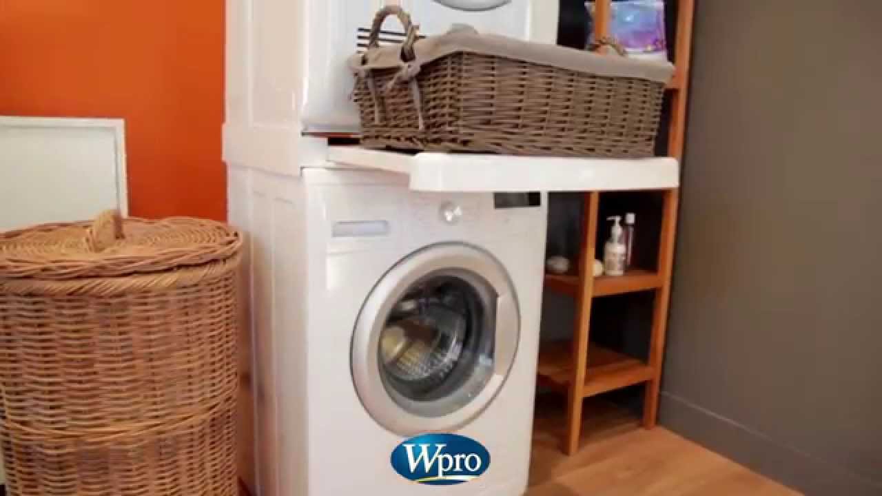 Kit de superposition universel WPRO pour lave-linge et sèche-linge