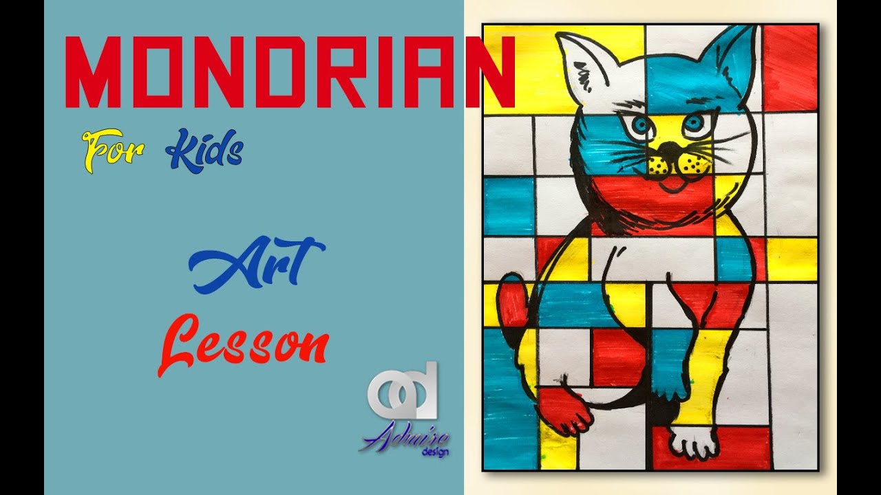 Piet Mondrian Lesson for Art Students Video