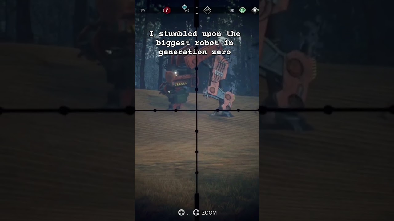 I stumbled upon the biggest robot in generation zero #generationzero #gaming #shorts