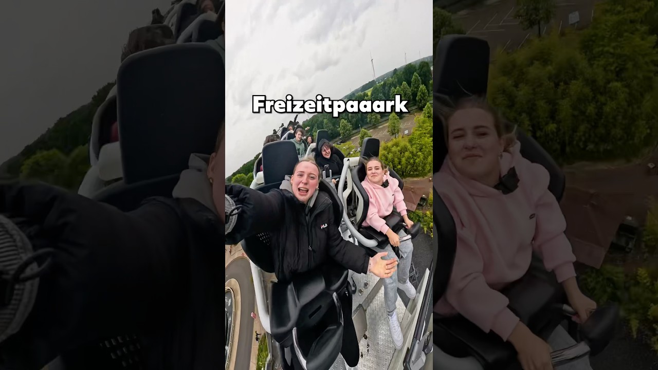 WENN ICH DU W&Auml;RE im Freizeitpark!😳🎢 (mit ITSMISABELL) #achterbahnen #turnen #challenge #cringe