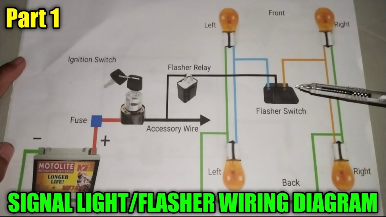 FLASHER / SIGNAL LIGHT ( WIRING DIAGRAM ) PART 1
