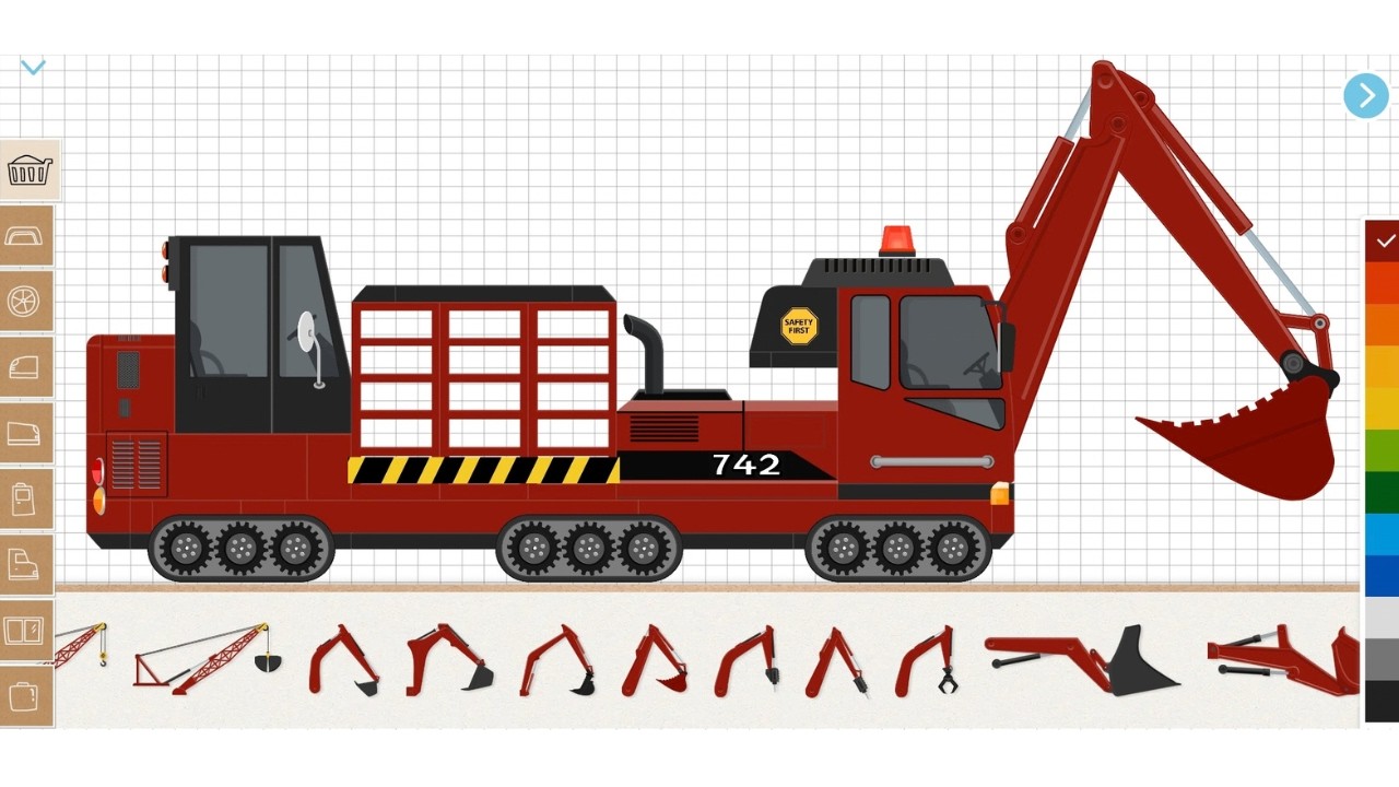 Building a Massive Construction Excavator in Labo Simulator