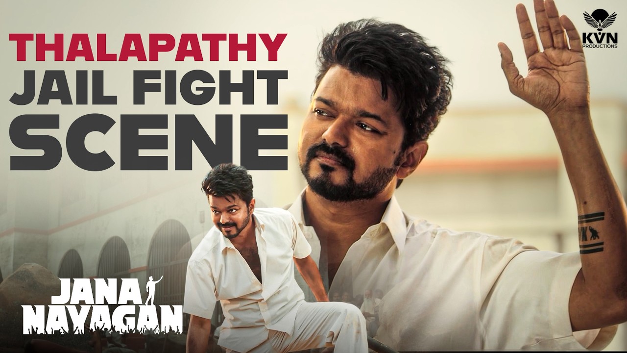 Thalapathy Jail Fight Scene | Jana Nayagan | Thalapathy Vijay | KVN PRODUCTIONS