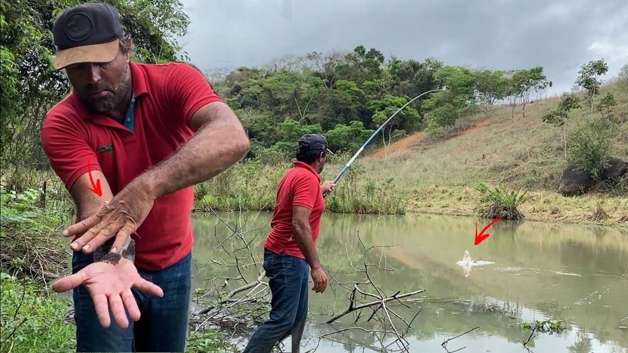 Em uma NOITE de muita CHUVA essa LAGOA me surpreendeu dessa eu nunca vi, mais de palmo.