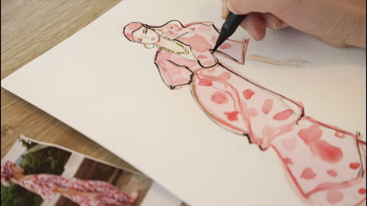 Rene Veno Fashion Illustration for Live Events