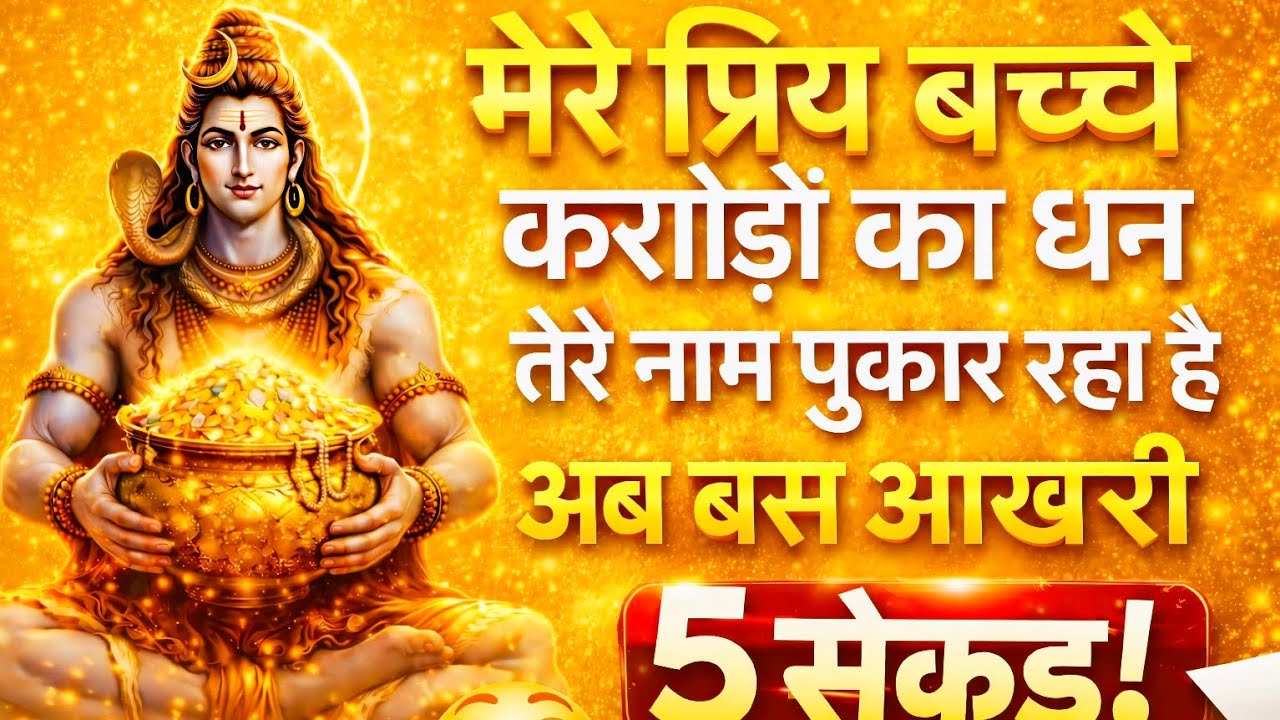 888🕉️🕉️प्रिया बच्चों करोड़ का धन तेरा नाम पुकार रहा है!#mahadev ji ka sandesh #bholenath #shivshakti