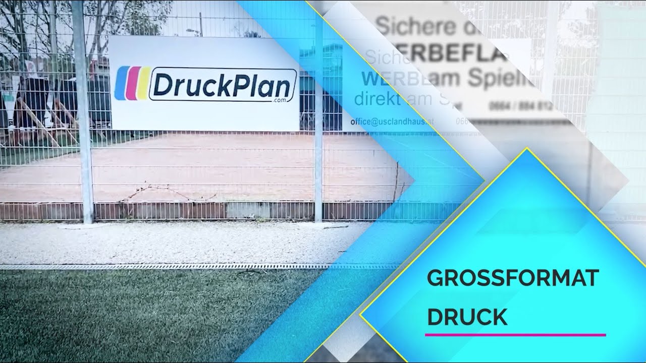 Gro&szlig;formatdruck bei Druckplan &ndash; XXL-Werbung mit Wirkungskraft!