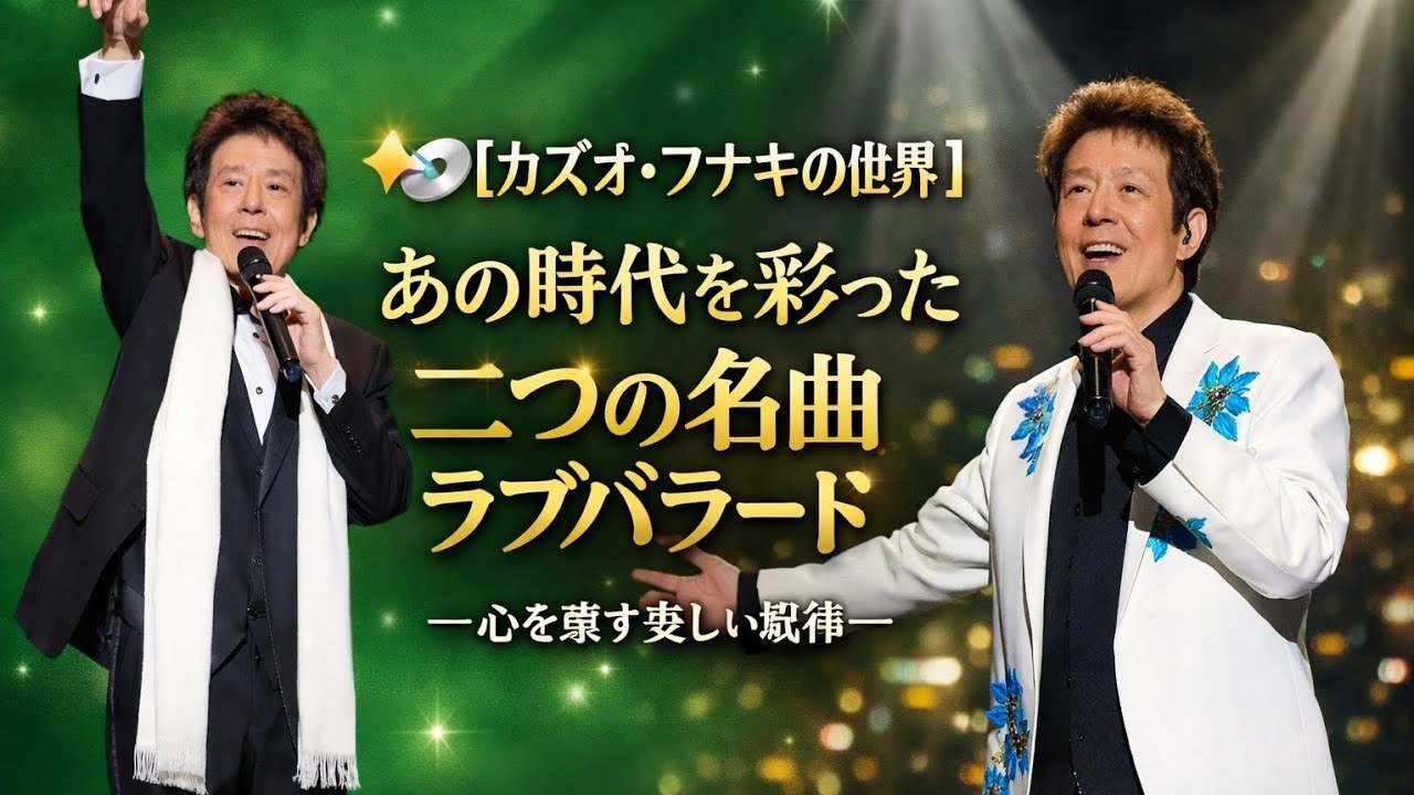 ✨💿【カズオ・フナキの世界】あの時代を彩った二つの名曲ラブバラード—心を癒す美しい旋律
