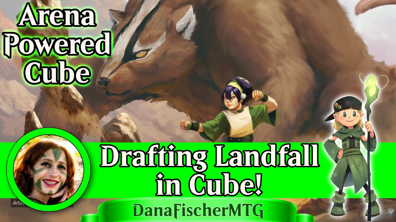 Magic MTG Arena - POWERED Cube Draft - Drafting Landfall using the NEW Additions to the Cube!