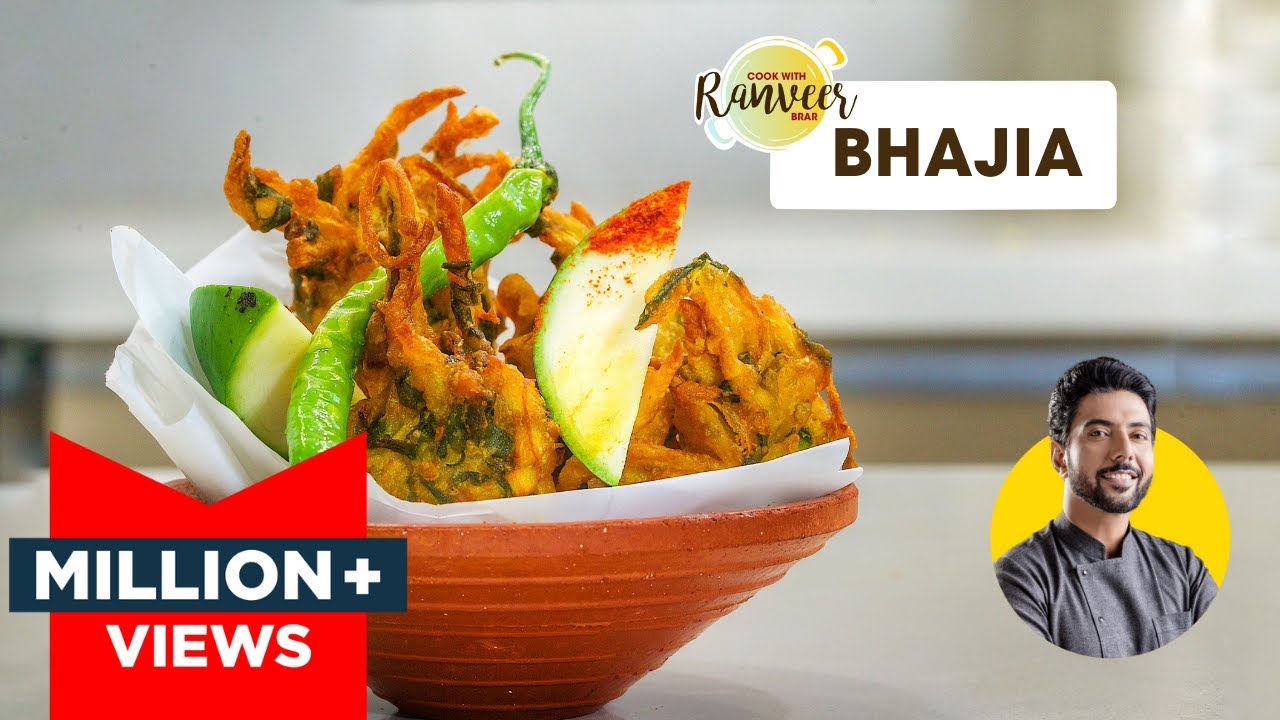 Crispy Bhajiya Recipe | दो तरह की भजिया पकोड़े झटपट बनाएँ| Perfect Monsoon snack | Chef Ranveer Brar