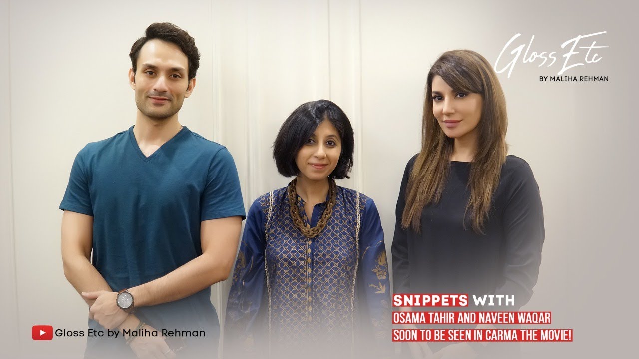 Snippets ... with Osama Tahir and Naveen Waqar, soon to be seen in Carma the Movie!