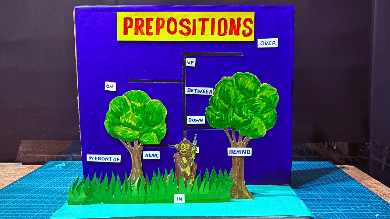 English Preposition Working Model | School Project for Exhibition #crafts with NakulSahu #diycrafts 