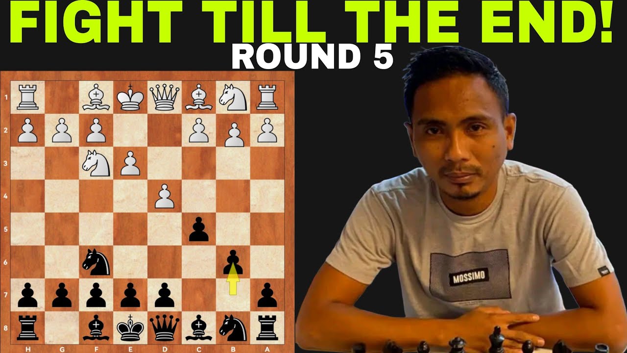 Hard Fought Game: Fight Till The End!Tabada John Kenneth VS FM Ellan Asuela | Round 5
