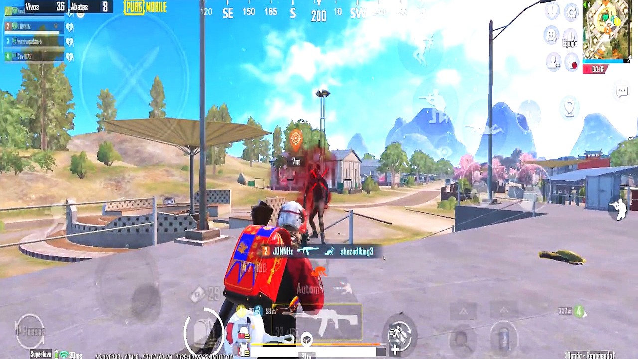 PUBG MOBILE - JOGANDO BATTLE ROYALE SQUAD RANDOM WINNER NO MAPA RONDO