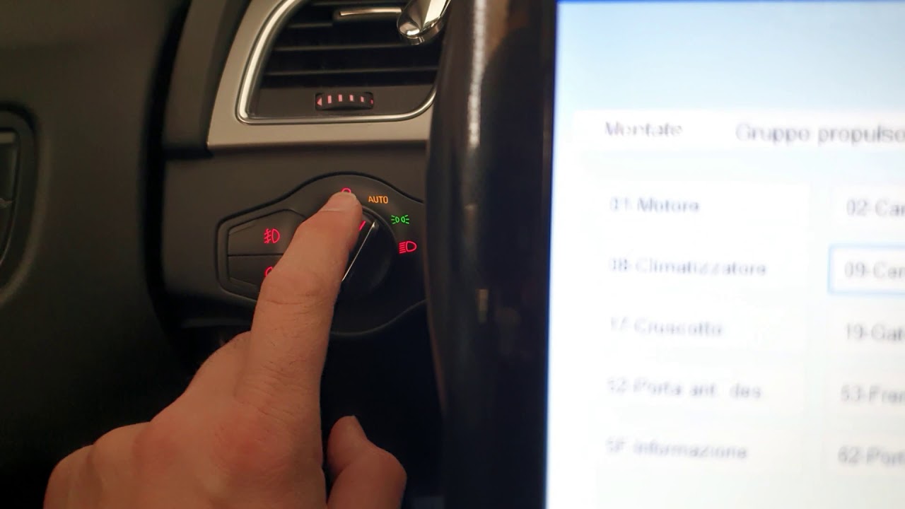 Audi A4 8k b8-A5 8T-Q5 8R-Q7 4L Intera Video Codifica Vag:Regolazione Comportam. Coming/Leaving Home