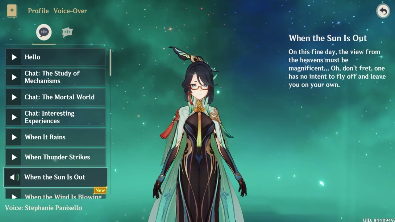 Xianyun English Voice Introduction | Genshin Impact