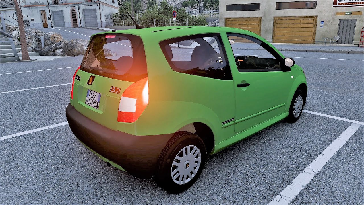 BeamNG.drive - Citroen C2 Enterprise 2003 - Car Show Test Drive Crash .