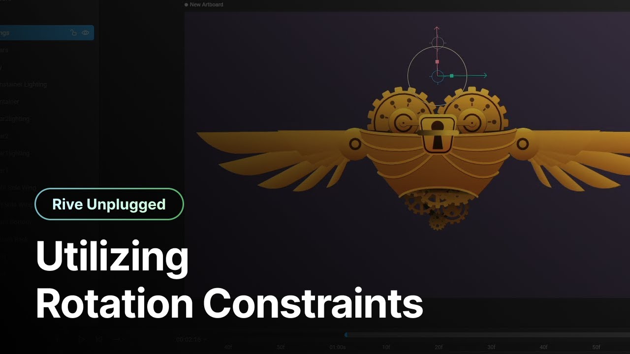 Learn to use Rotation Constraints in Rive