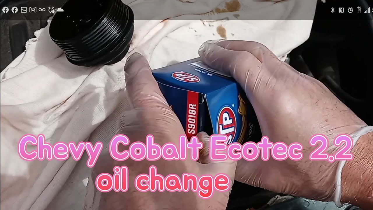 Chevy Cobalt Ecotec 2.2 engine oil change